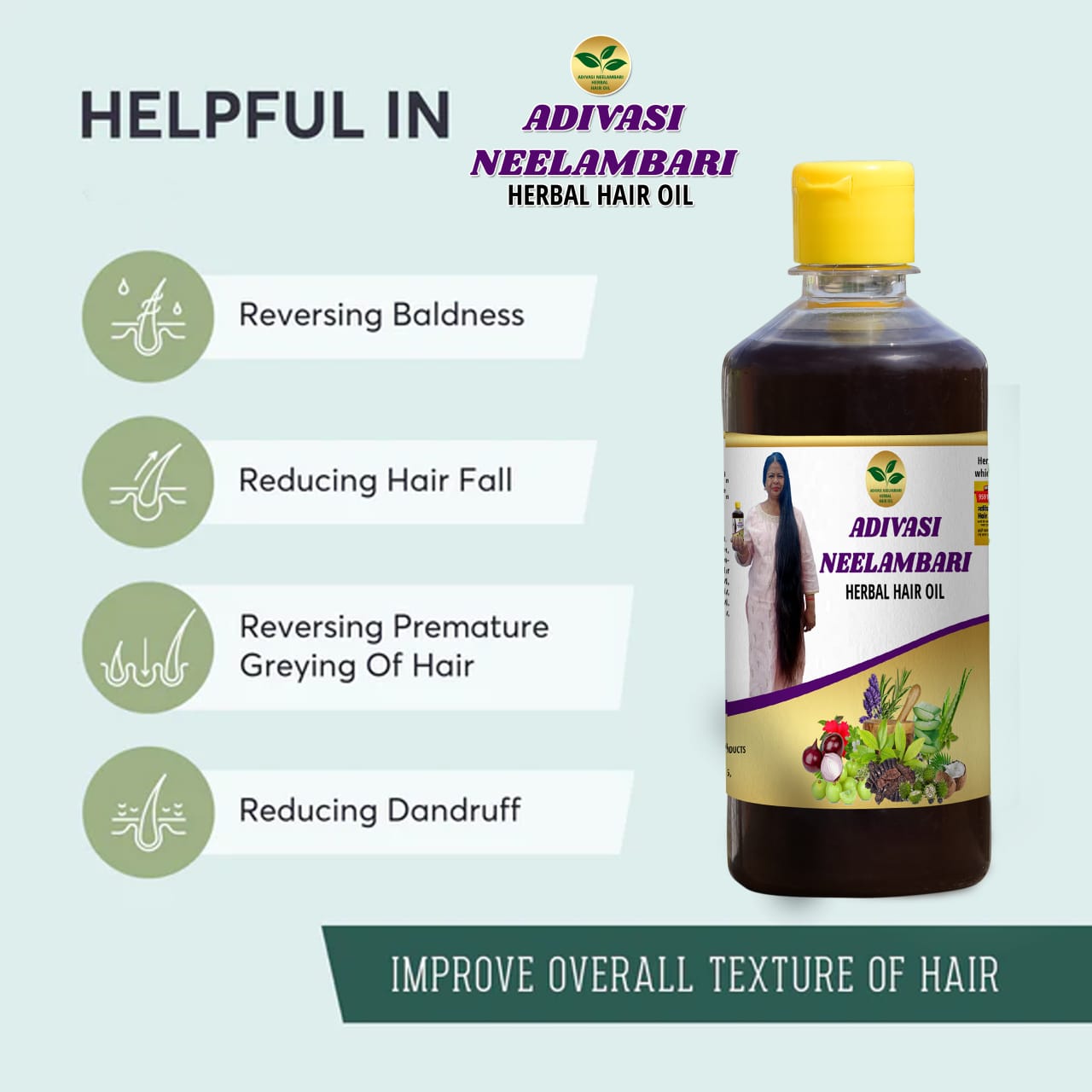 Adivasi Neelambari Herbal Hair Oil🌿